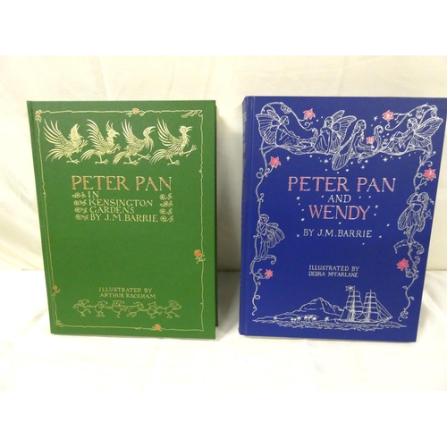 213 - Folio Society.   Peter Pan in Kensington Gardens and Peter Pan & Wendy. 2 vols. Tipped... 