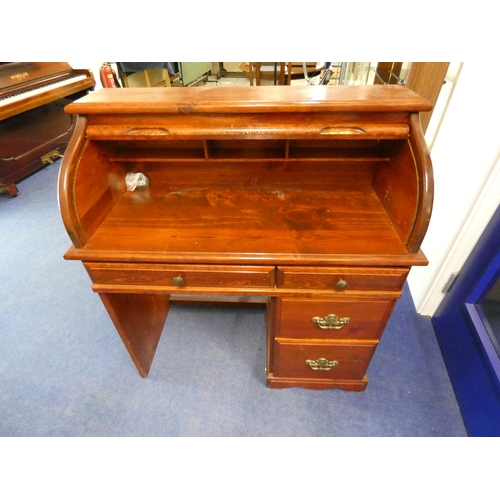 Pine roll top desk for sale sales
