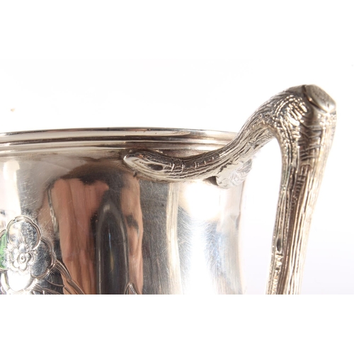 39 - Victorian silver christening mug with incised floral designs by Samuel Hayne & Dudley Cater, London,... 