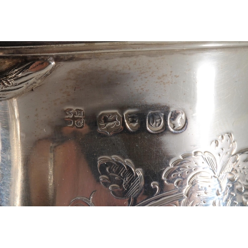 39 - Victorian silver christening mug with incised floral designs by Samuel Hayne & Dudley Cater, London,... 