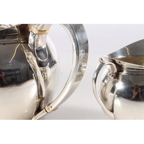 47 - George III silver bullet shaped teapot with ivory insulation knops by Robert Hennell I & David H... 