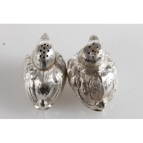 119 - Edwardian novelty silver pepper pot in the form of a chick by Sampson Mordan & Co Ltd, Chester 1905,... 