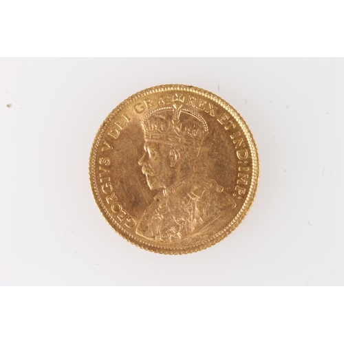 209 - CANADA King George V (1910-1935) gold five dollar $5 coin 1913.