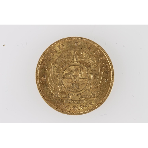 213 - SOUTH AFRICA gold half pond 1894.