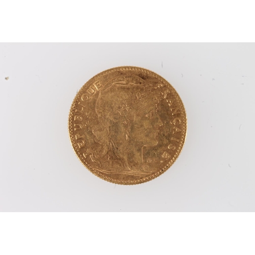 217 - FRANCE third Republic gold ten francs 1908.