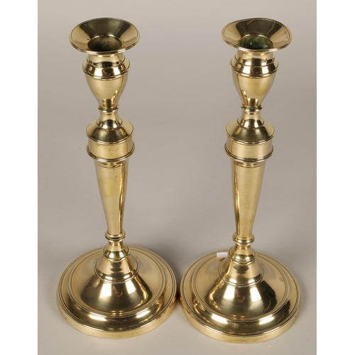 47 - Pair of Brass candlesticks