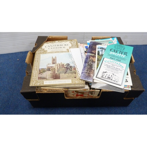 12 - Five cartons of books and ephemera to include opera, pamphlets, natural history, royalty etc.