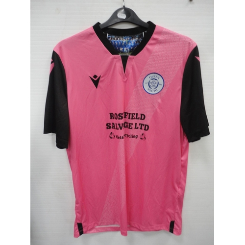 125 - Four Queen Of The South FC football tops to include 2007/2008 replica Scottish cup Final jersey, one... 