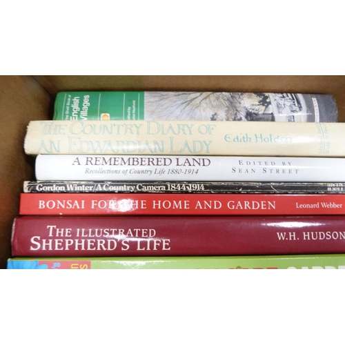 13 - Three cartons of books to include gardening, cookery, shipping etc.