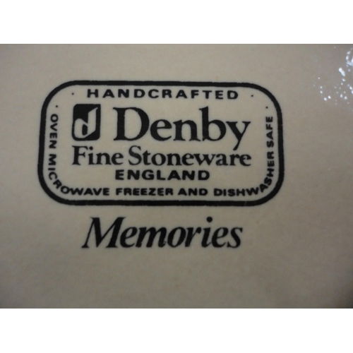 130 - Large Denby 'Memories' pattern tea and dinner set.