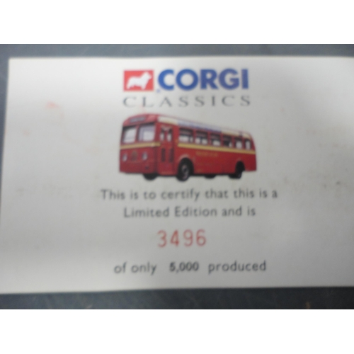 135 - Boxed Corgi classics to include Western Welsh, Leyland Olympian bus set, No 34801, with four other b... 