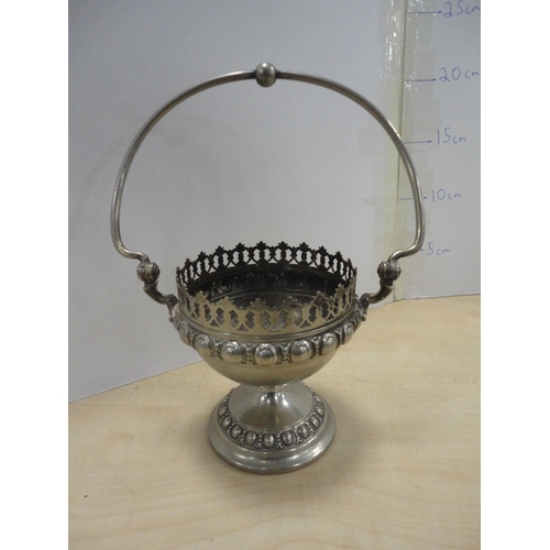 141 - Group of EP and plated wares to include tray, basket, candelabra etc.