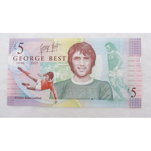 164 - Ulster Bank Limited £5 note to commemorate George Best, Serial number GB 589032.