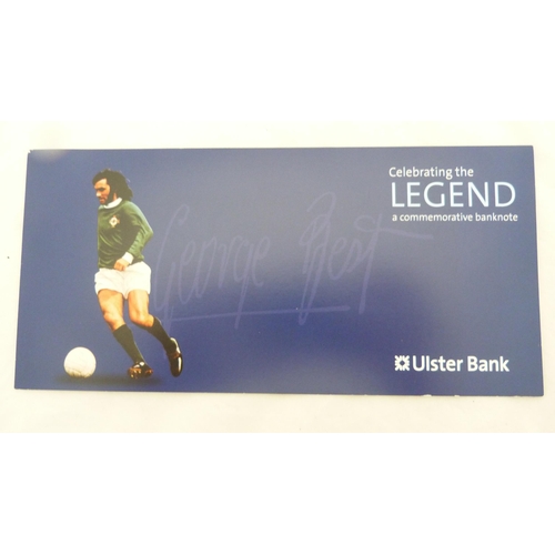 164 - Ulster Bank Limited £5 note to commemorate George Best, Serial number GB 589032.