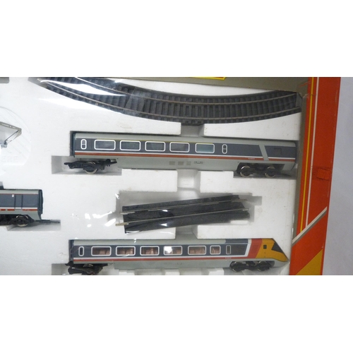 176 - Part boxed set Hornby Railways advanced passenger train.