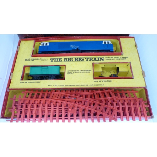 180 - Part boxed set Tri-ang The Big Train with track.