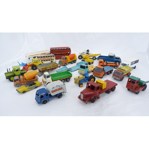 184 - Group of playworn die cast vehicles, Mainly by Dinky.