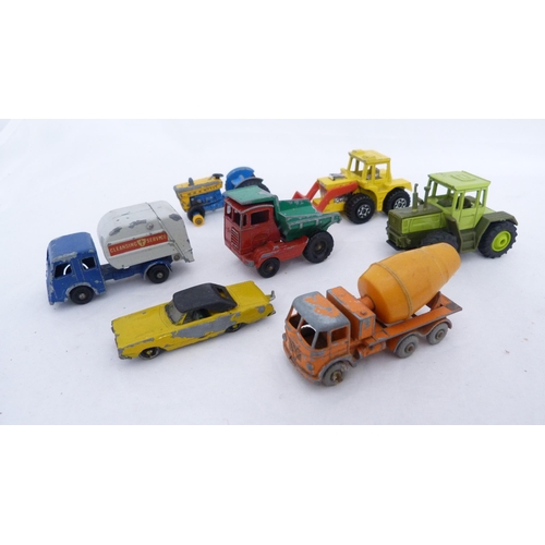 184 - Group of playworn die cast vehicles, Mainly by Dinky.