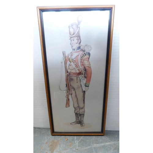 19 - Two cartons containing military-related prints and pictures, frames, modern oils by amateur art... 