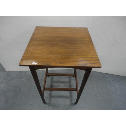 200 - Two occasional tables and a footstool.  (3)