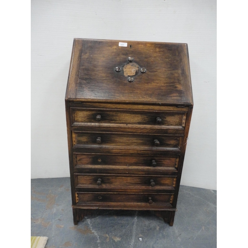 201 - Oak writing bureau.