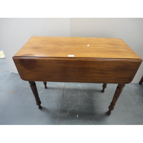 204 - Mahogany drop leaf table.