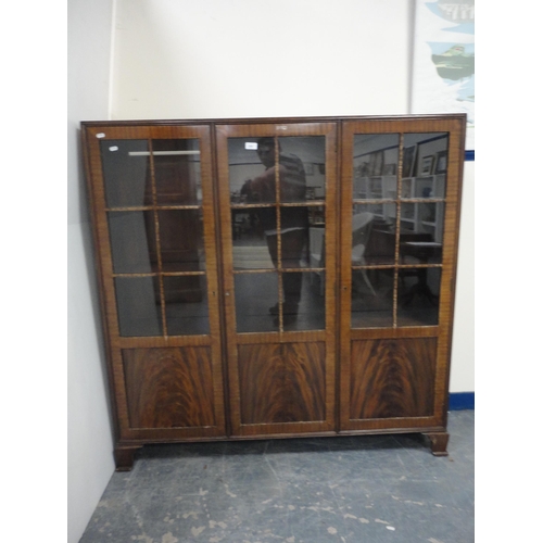 209 - Mahogany glazed bookcase.