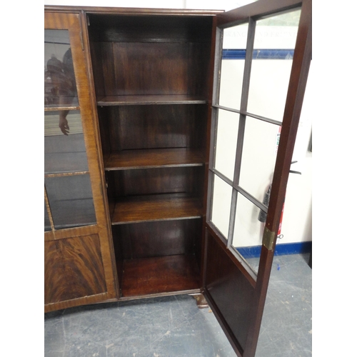 209 - Mahogany glazed bookcase.