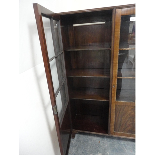 209 - Mahogany glazed bookcase.