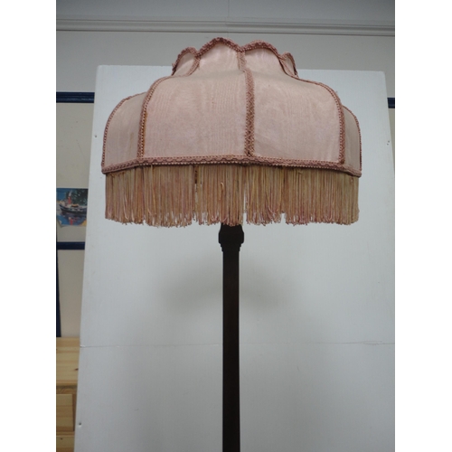 212 - Art Deco style floor lamp with shade.