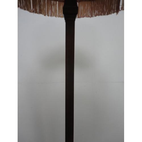 212 - Art Deco style floor lamp with shade.