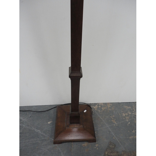 212 - Art Deco style floor lamp with shade.