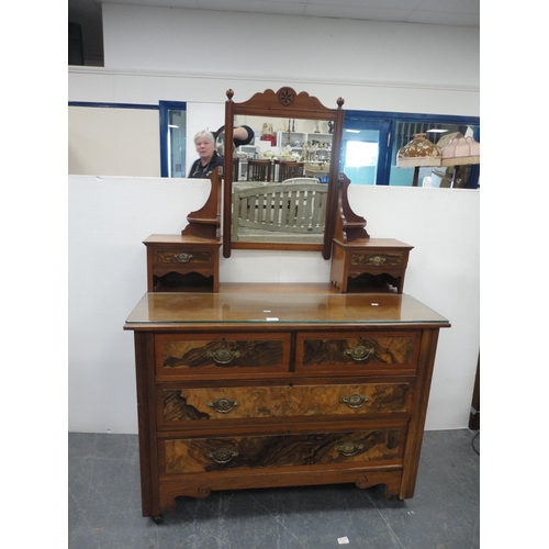 215 - Walnut dressing chest.