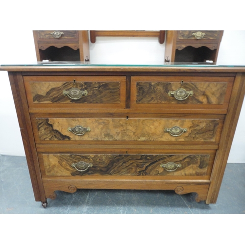 215 - Walnut dressing chest.