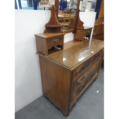 215 - Walnut dressing chest.