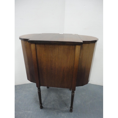 227 - Mahogany work table with drawers.