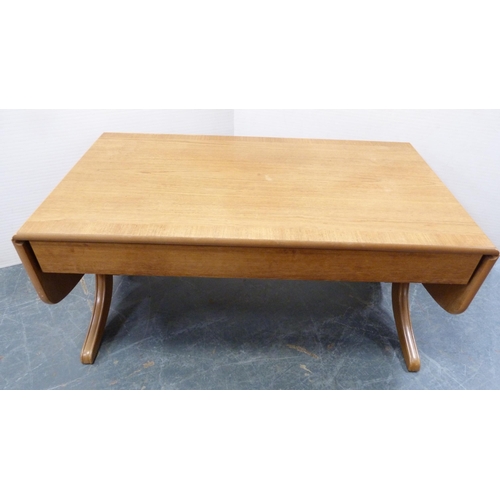 236 - Teak sofa table with drawer.