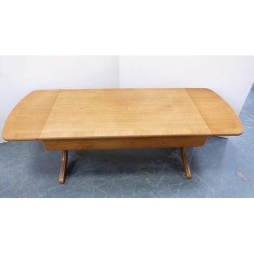 236 - Teak sofa table with drawer.