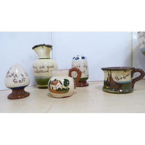 24 - Collection of puzzle ware to include Torquay examples, teapots, beakers, bowls etc.