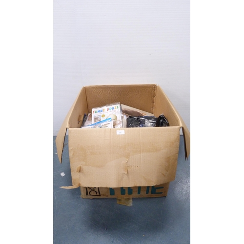 25 - Carton containing miscellaneous books, collectors' magazines etc.