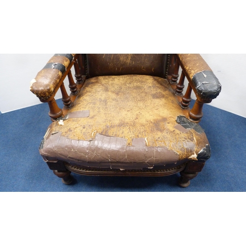 260 - Two Late Victorian parlour armchairs.