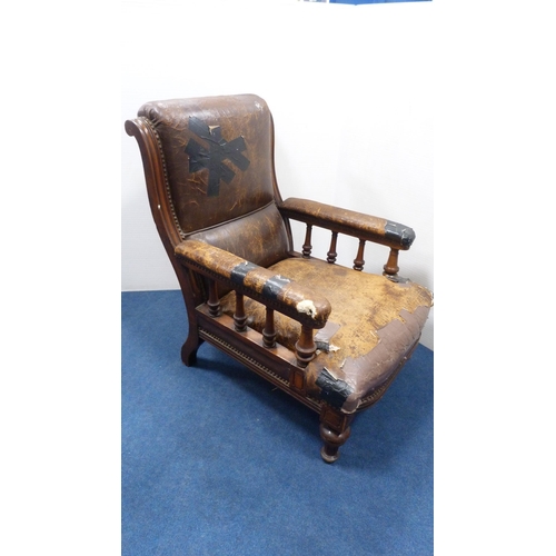 260 - Two Late Victorian parlour armchairs.