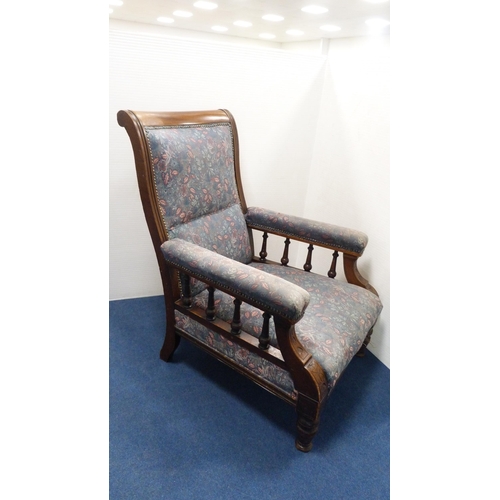 260 - Two Late Victorian parlour armchairs.