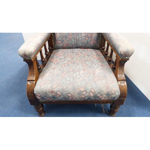 260 - Two Late Victorian parlour armchairs.