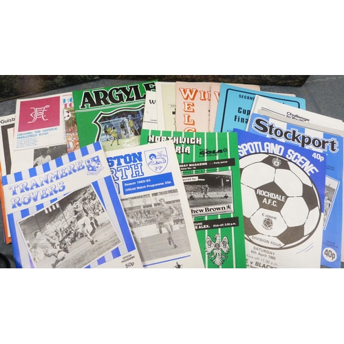 34 - Large collection of football programmes to include English League, Scottish League, English lower le... 