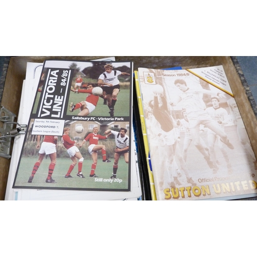 34 - Large collection of football programmes to include English League, Scottish League, English lower le... 