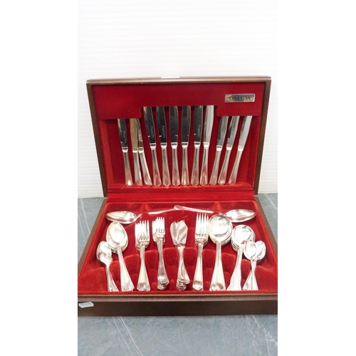 38 - Two part canteens of plated cutlery, boxed.