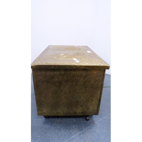 44 - Brass log box.