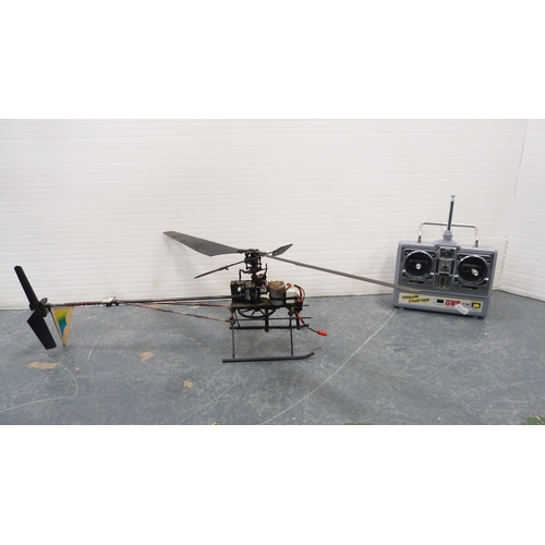 45 - T263 Thunderbird three-channel digital helicopter, boxed, and a boxed Recon observation drone, a rem... 