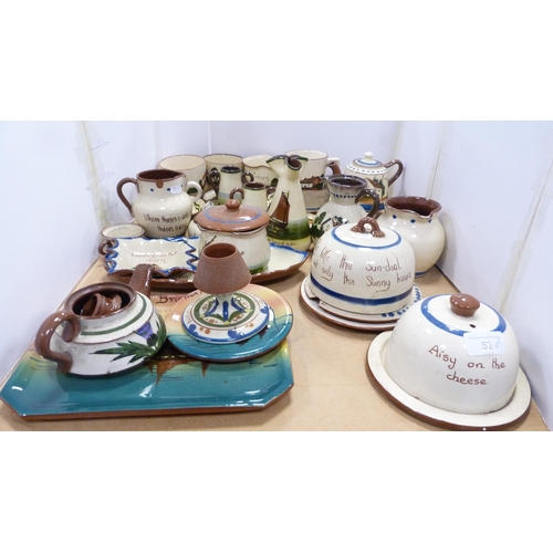 52 - Collection of puzzle ware to include Torquay examples, teapots, plates, jugs etc.